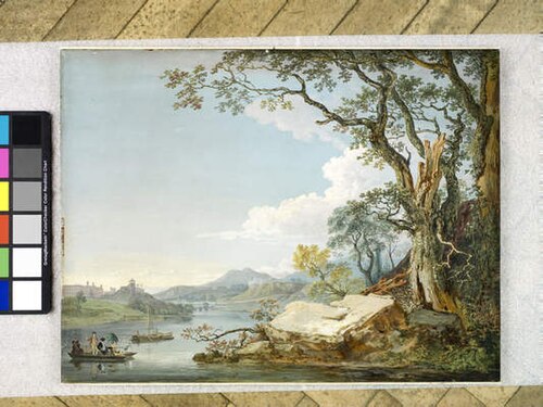 The River Severn at Shrewsbury, Shropshire, 1770, Paul Sandby