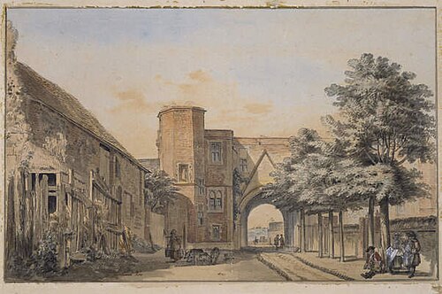 The Gate At Reading, 1767, Paul Sandby