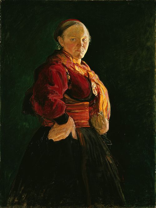 Portrait of Mari Clasen, 1895, Halfdan Egedius