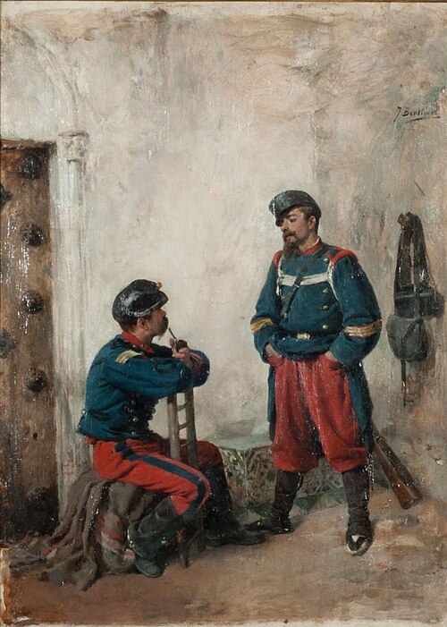 Two Soldiers, , José Benlliure y Gil