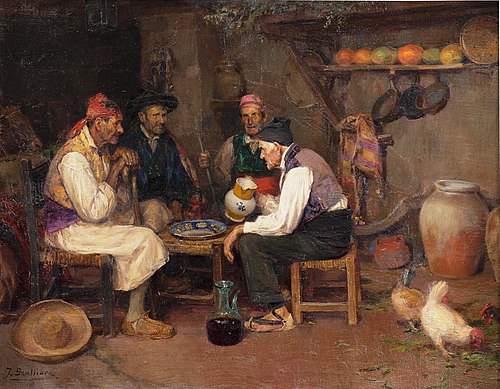 Palique y trago, 1878, José Benlliure y Gil