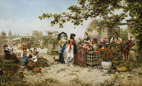 The Flower Market, 1937, José Benlliure y Gil