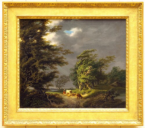 Landschap bij stormachtig weer, 1794, Hermanus Brussel