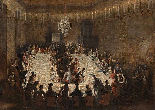 Court table at the time of Emperor Leopold I, 1666, Jan Thomas van Ieperen
