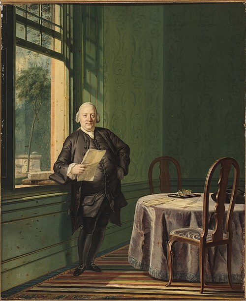 Portrait of an unknown man, 1766, Hendrik Pothoven