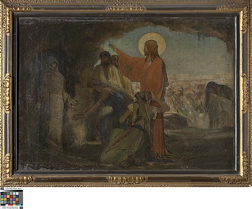 Opwekking van Lazarus, 1883, Florimond Van Acker