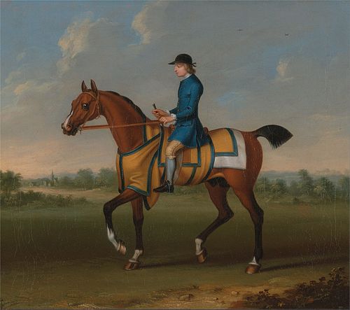 A Bay Racehorse with Jockey Up, 1730, James Seymour