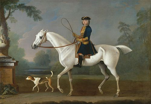 Sir Roger Burgoyne Riding "Badger", 1740, James Seymour