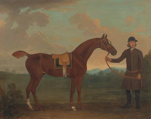 Old Fox held by a Groom, 1721, James Seymour