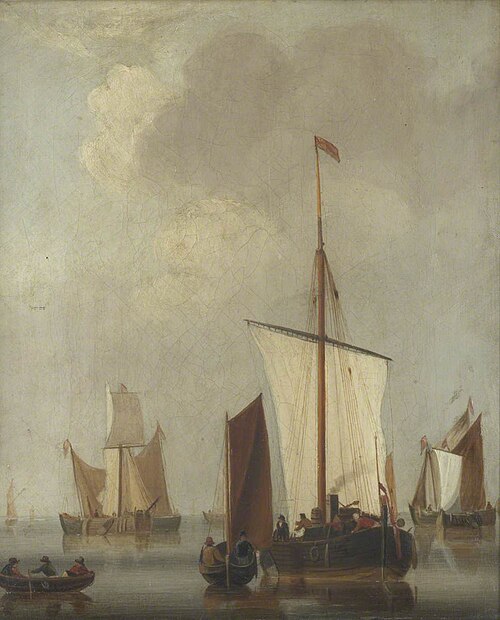 Shipping Scene, 1800, Thomas Whitcombe