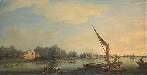 The Thames at Chelsea, 1784, Thomas Whitcombe