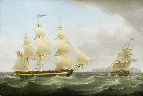 The ship Phoenix, , Thomas Whitcombe