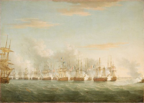 The Battle of the Nile, 1 August 1798, 1798, Thomas Whitcombe