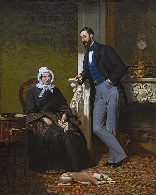 Portrait de Madame Coste, née Reboulh, et de son fils Alphonse, 1900, Jean Jalabert