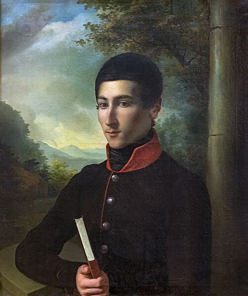 Portrait d'Alphonse Coste-Reboulh en Sorèzien, 1835, Jean Jalabert