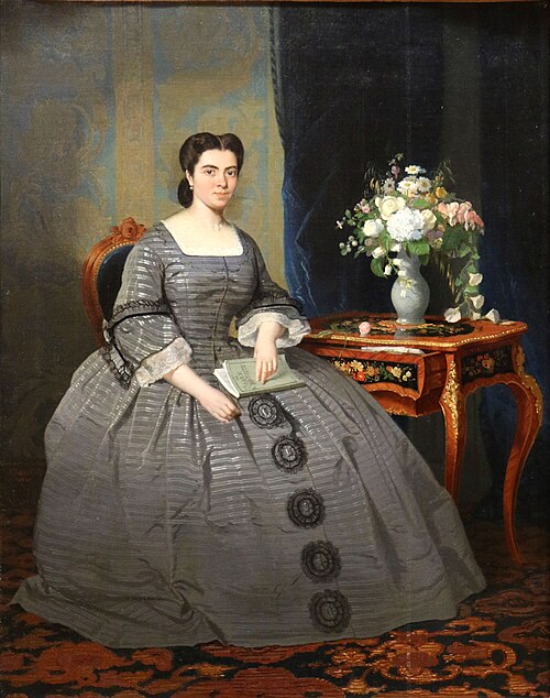 Portrait de Madame Alphonse Coste-Reboulh, née Dussau (1834-1914), 1900, Jean Jalabert