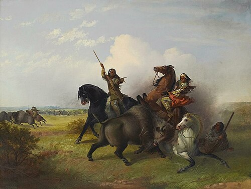 The Buffalo Hunt, 1855, John Mix Stanley