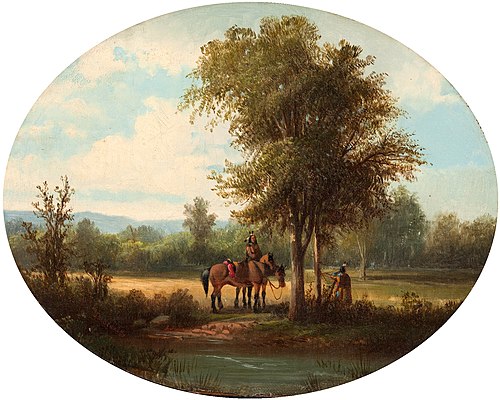 A Morning in Milk River Valley, 1870, John Mix Stanley