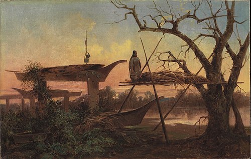 Chinook Burial Grounds, 1870, John Mix Stanley