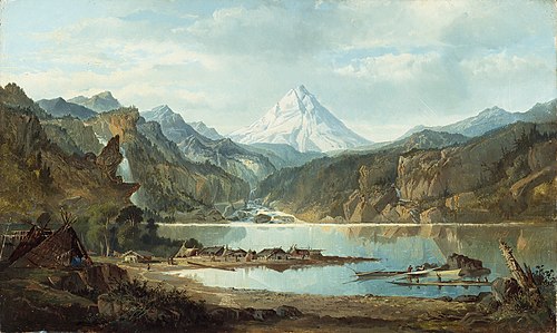 Mountain Landscape with Indians, 1870, John Mix Stanley