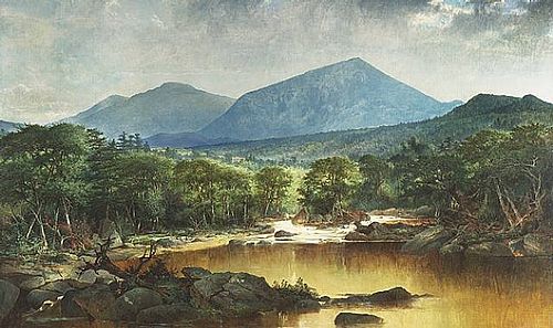 River in a Mountain Landscape, 1840, John Mix Stanley