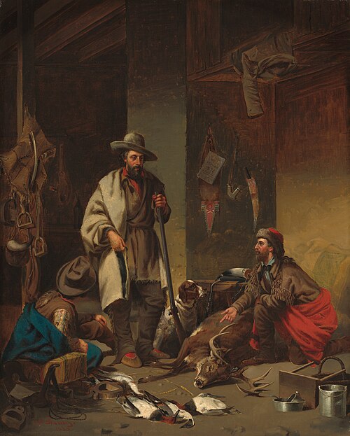 The Trapper's Cabin, 1858, John Mix Stanley
