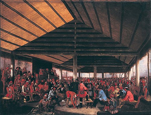 International Indian Council (Held at Tallequah, Indian Territory, in 1843), 1843, John Mix Stanley