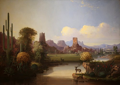 Chain of Spires Along the Gila River, 1855, John Mix Stanley