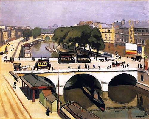 Le pont Saint-Michel, 1908, Albert Marquet