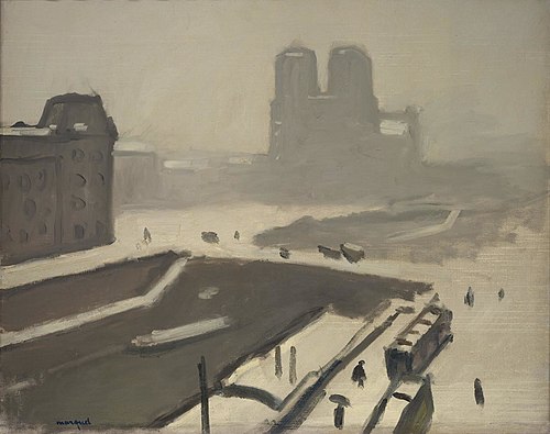 Notre-Dame sous la neige, 1908, Albert Marquet