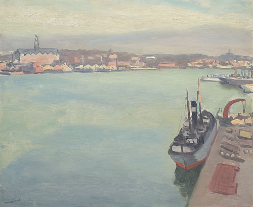 Le Port de Stockholm, matin de printemps, , Albert Marquet