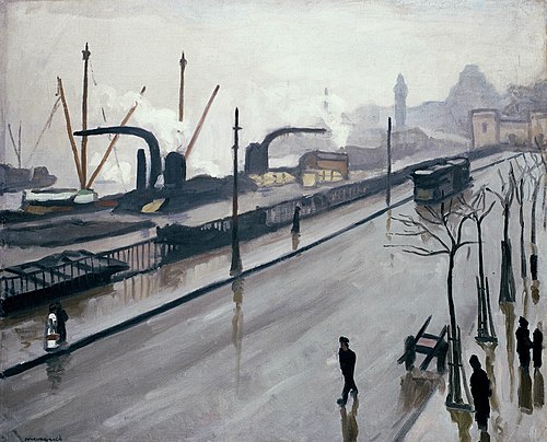 Le Port de Hambourg sous la pluie, , Albert Marquet