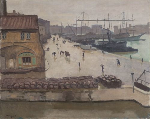 Port de Marseille sous la pluie, 1918, Albert Marquet