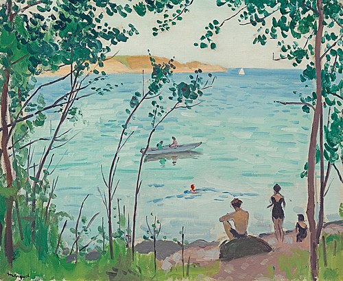 Baigneurs à Carqueiranne, 1938, Albert Marquet