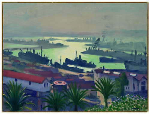Temps sombre sur le port de Lagha, 1942, Albert Marquet
