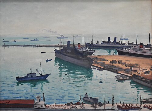 L'escadre alliée à Alger, 1942, Albert Marquet