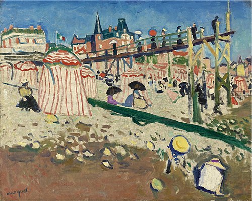 Fécamp (The Beach at Sainte-Adresse), 1906, Albert Marquet