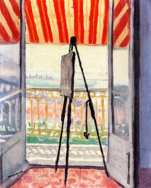 Balcon à l'auvent rayé, 1945, Albert Marquet