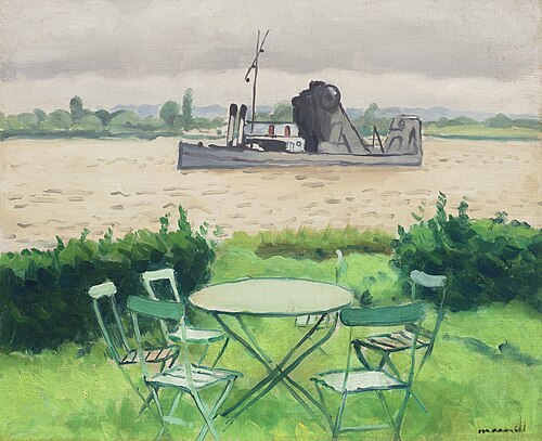 Terrasse à Vieuxport, 1927, Albert Marquet
