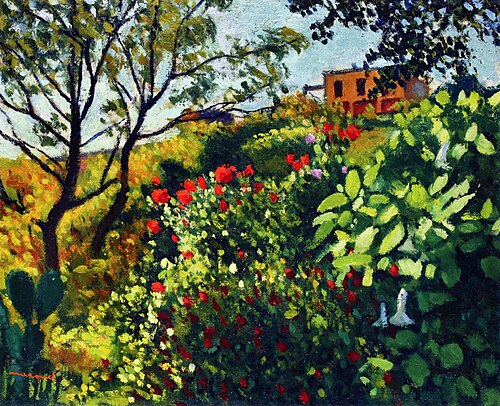 Géraniums, été, 1945, Albert Marquet