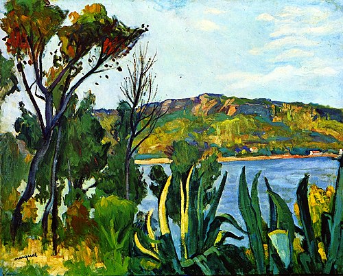 Paysage, baie méditerranéenne, vue d'Agay, 1905, Albert Marquet