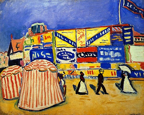 Affiches à Trouville, 1906, Albert Marquet