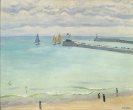 Les Sables d’Olonne, la jetée par temps gris, 1921, Albert Marquet