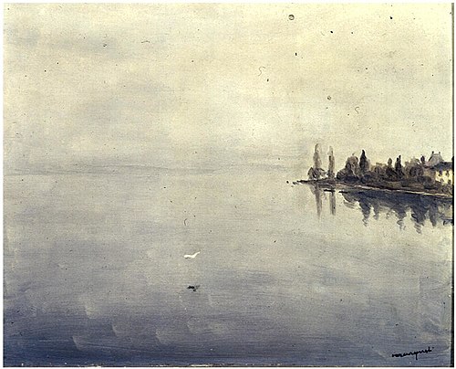 Brouillard sur le Lac Léman, 1918, Albert Marquet