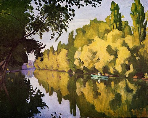 La Varenne Saint-Hilaire, la barque, 1913, Albert Marquet