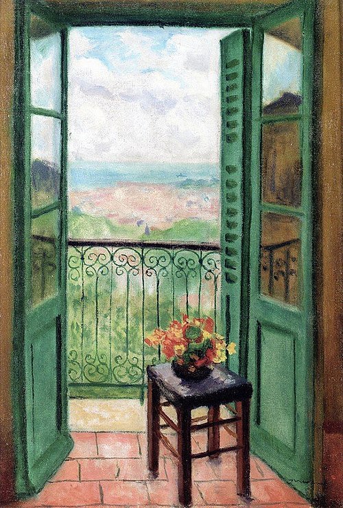 Fenêtre ouverte sur la baie d'Alger, 1913, Albert Marquet