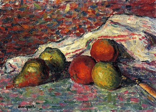 Fruit, Knife and Napkin, 1898, Albert Marquet