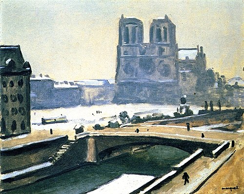 Notre-Dame sous la neige, 1905, Albert Marquet
