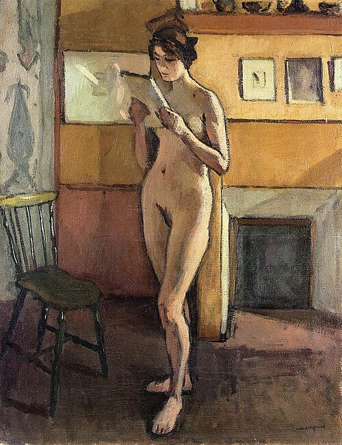 Nu lisant debout, 1913, Albert Marquet