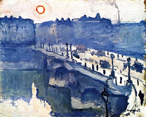 La Seine au Pont-Neuf, effet de brouillard, 1907, Albert Marquet